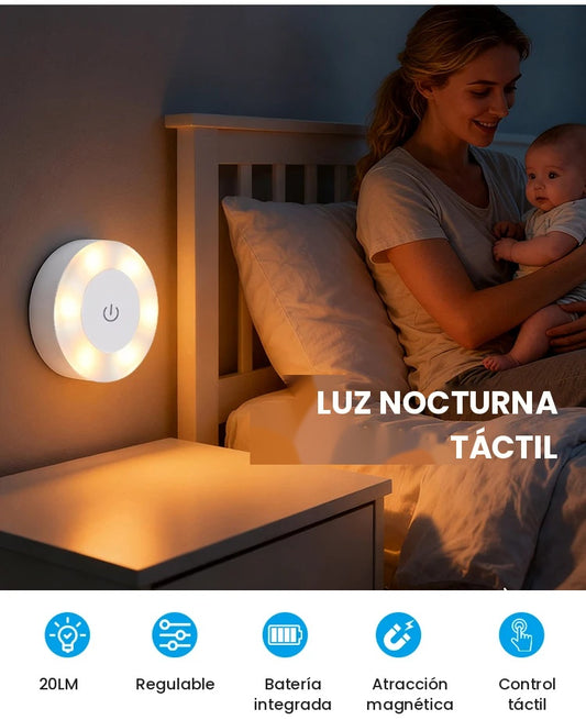Luz Instantánea Donde La Necesites — Mini Lámpara LED Táctil Recargable
