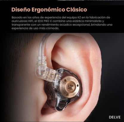 KZ EDX Pro X — Sonido Nítido, Elegí tu Estilo