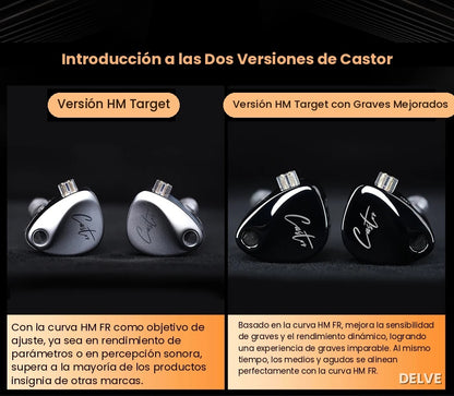 KZ Castor — Afinación de Estudio (Harman Target Natural Tuning)