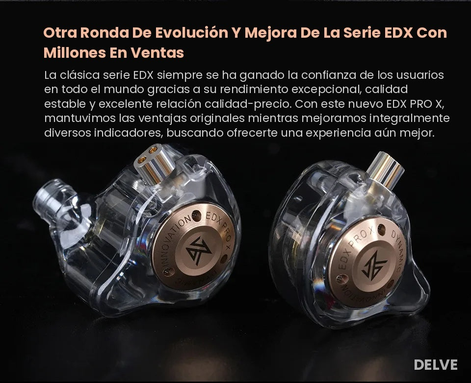 KZ EDX Pro X — Sonido Nítido, Elegí tu Estilo