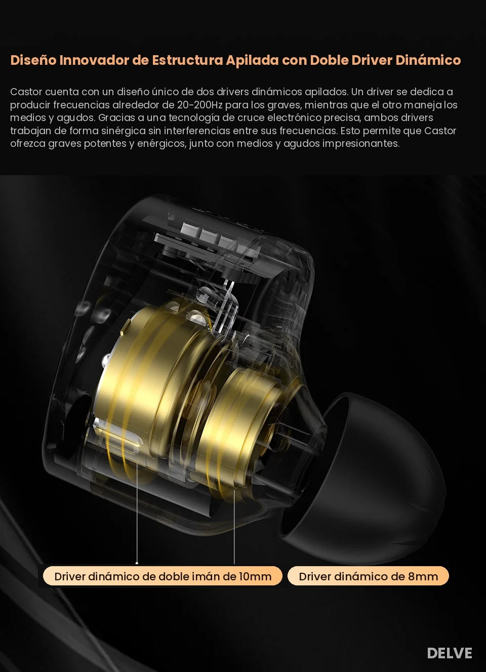 KZ Castor — Afinación de Estudio (Harman Target Natural Tuning)
