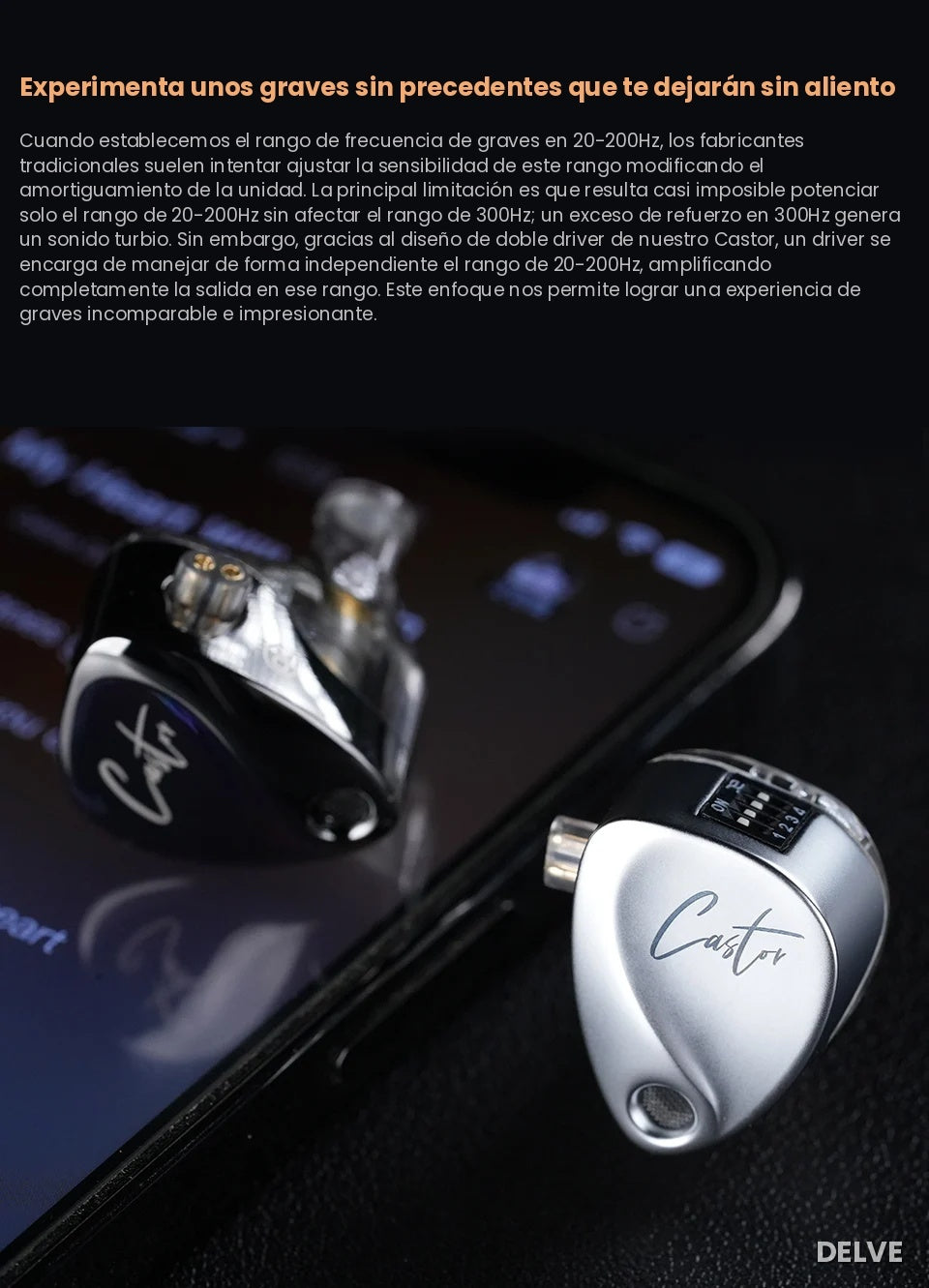 KZ Castor — Afinación de Estudio (Harman Target Natural Tuning)
