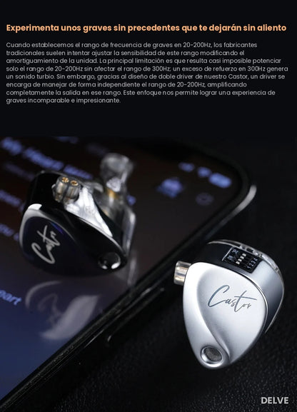 KZ Castor — Afinación de Estudio (Harman Target Natural Tuning)