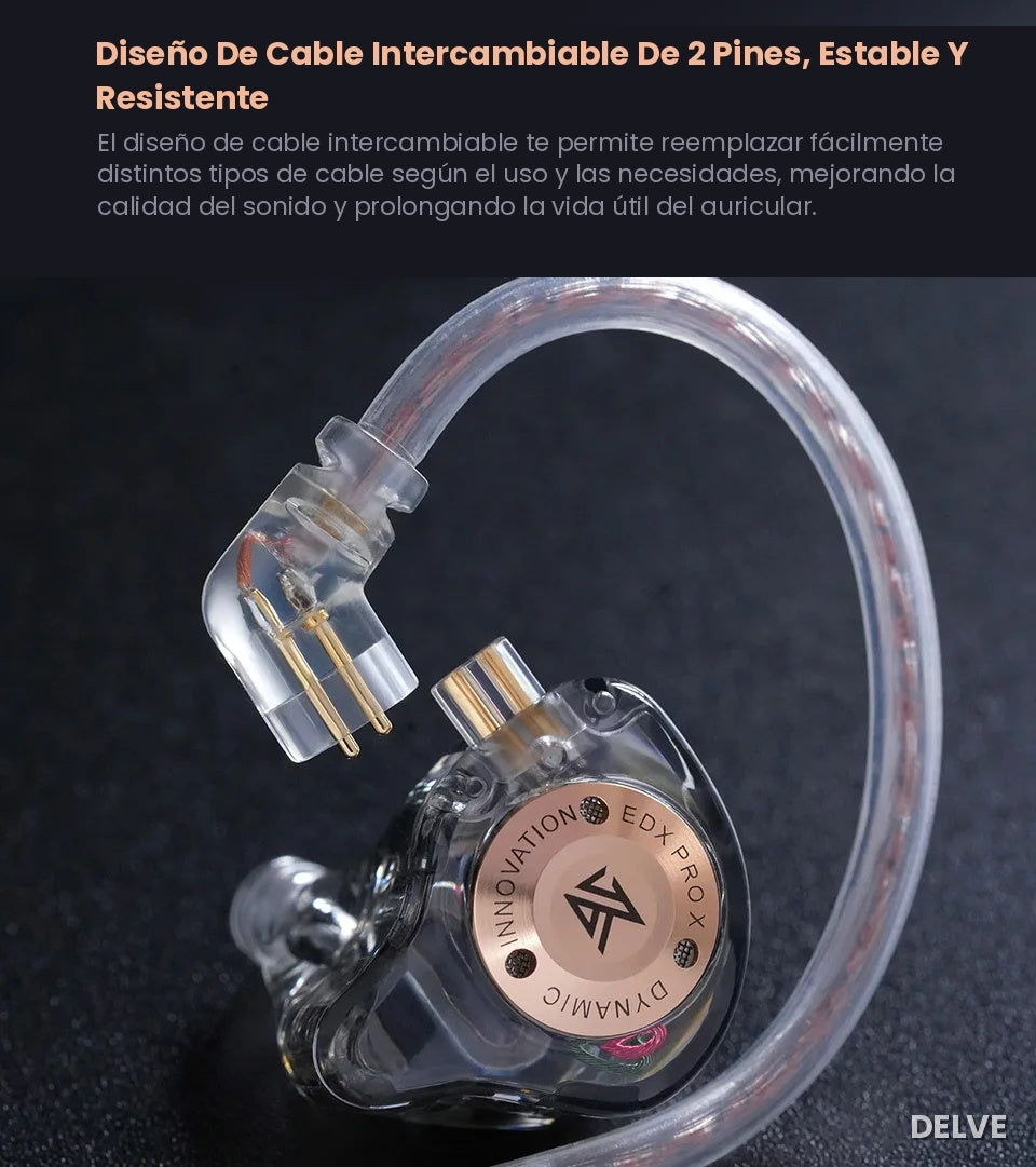 KZ EDX Pro X — Sonido Nítido, Elegí tu Estilo