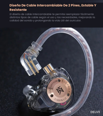 KZ EDX Pro X — Sonido Nítido, Elegí tu Estilo