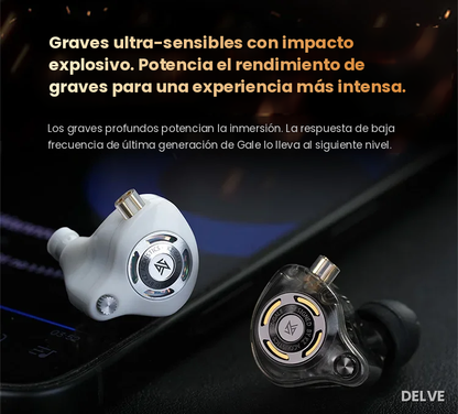 Monitoreo HD para Gamers y Streamers — KZ Gale Blanco Con Micrófono