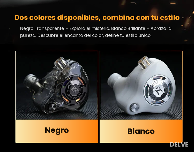 Monitoreo HD para Gamers y Streamers — KZ Gale Blanco Con Micrófono